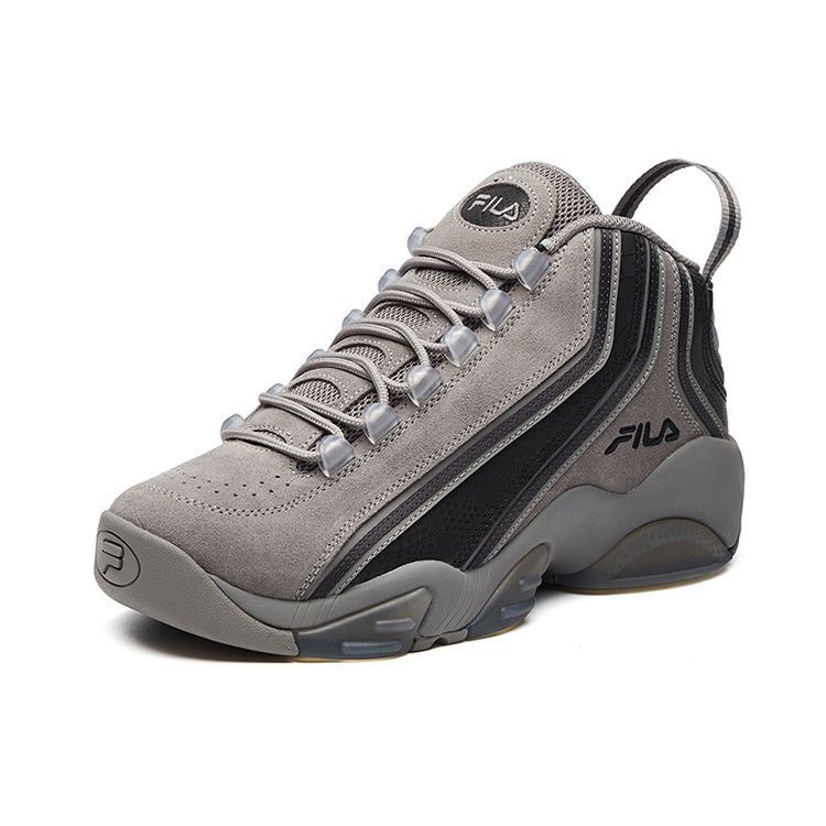Fila Stack 2 Forward Fabric Synthetic Leather Suede Versatile Mid-Top Retro Basketball Shoes Men Sneaker Sky-Gray F12M111224FDS