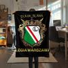 1pc Legia Warsaw Print Flannel Blanket, High quality Comfortable for All Seasons, Home Decor, Warmth and Comfort, Perfect for Christmas Gifts68