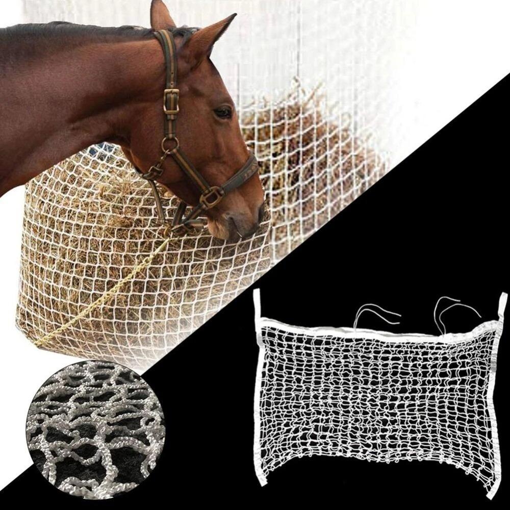 Mesh Hole Design Slow Feed Forage Net PE Woven Rope Horse Forage Bag Forage Woven Bag Horses S