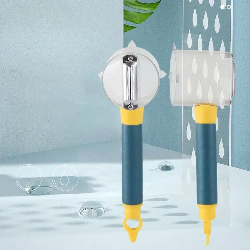 Kitchen Gadget Stainless Steel Single Head Peeler Vegetable and Fruit Long Handle Creative Peeler with Storage Vegetable Chopper