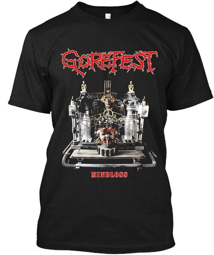 New Gorefest Band Reprint S-235XL T-Shirt K7.129 S разноцветный