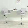 Day and Night - Day and Night Swivel Dining Chairs 2 Units White Synthetic Leather