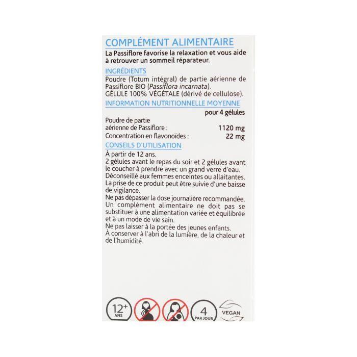 Compléments Alimentaires - Arkopharma Arkogélules Passiflore Bio 45 Gélules