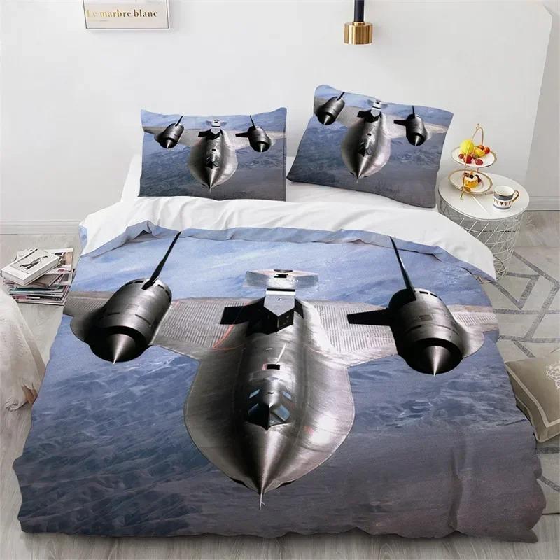 Airplane Flying Plane Aircraft Sky Bedding Set Bedroom Soft Modern Bedspreads Comefortable Duvet Cover Quilt Cover Pillowcase