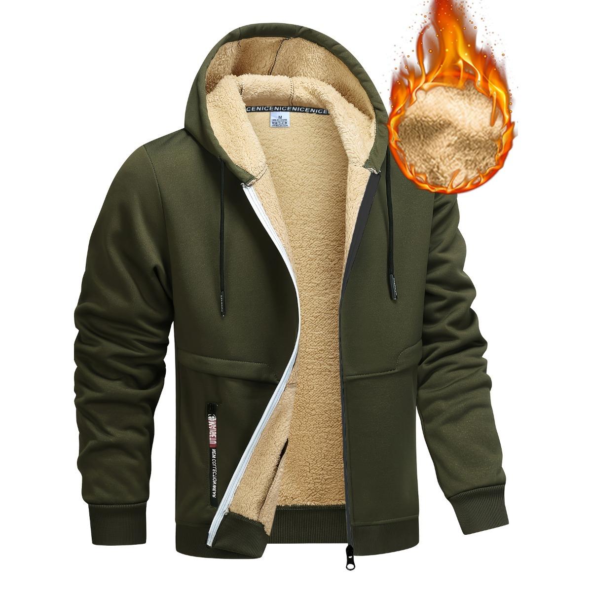 

Мужская удобная куртка с капюшоном на подкладке - Повседневная однотонная синяя куртка на молнии с капюшоном на шнурке, карманом на молнии и застежкой на пуговицах спереди, одежда с мягкой текстурой S