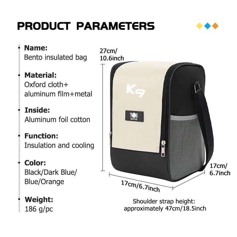 Insulated Lunch Bag Insulation Bento Pack Food Storage Handbag For KIA K5 K2 Optima Soul Spectra Niro Cadenza Sephia Carens BO2