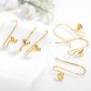 1 Pair Metal Woman Earring Hook Cute DIY Replacement Electroplated Ladies Jewelry Making Eardrop Pendant Hooks Findings