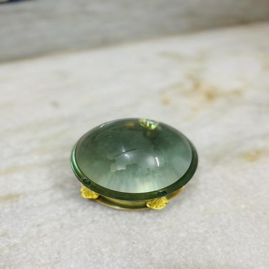 Marine Navigation Brass Table Magnifying Glass Paperweight Decor 10.16 Cm