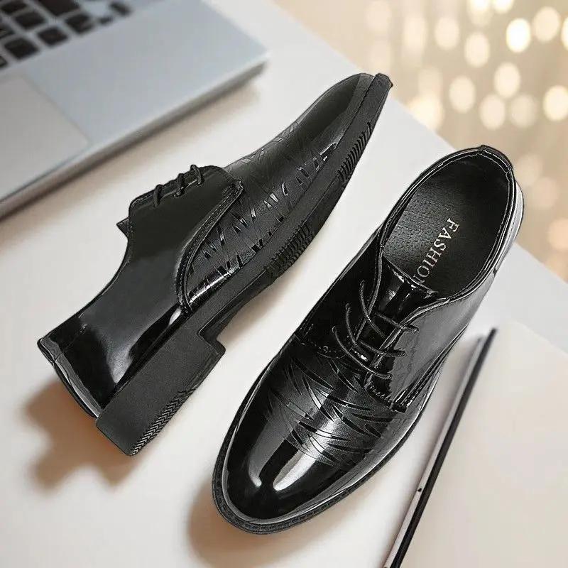 Tailoring Patent Leather Soft Work Social Shoe Male Cheap Liquidation Casual Business Gentleman 2026 Trend 39 Men's Formal Shoes