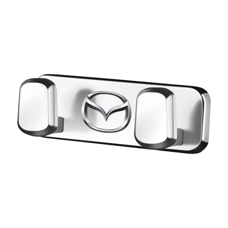 

2025 Hot Metal Alloy Car Hook Indoor Wall Hanger Sticker Accessories For Mazda 2 3 6 5 Atenza CX3 CX5 MX5 CX7 Axela CX30 CX90 CX