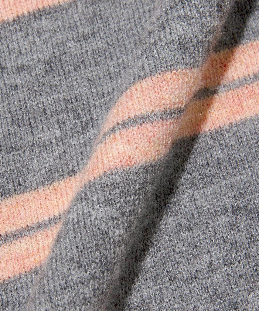 LEE Women'S Collared Stripe Knit Gray