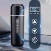 Stainless Steel Thermal Mug 500ml Car Heating Cup 12V 24V Electric Kettle Temperature Display Three Modes Travel Heater