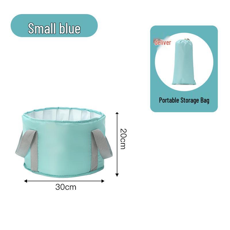 Portable Foldable Insulated Foot Bath Bucket for Adults - High Deep Over Calf Design