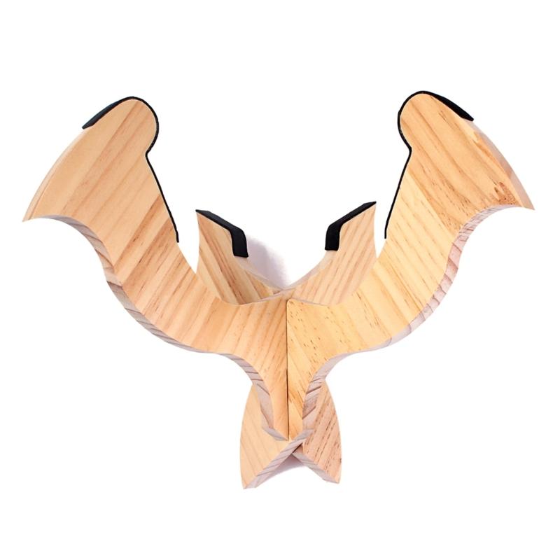 Concert Portable Ukulele Stand Wooden X Frame Instrument Stand Easy To Use