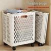 Foldable Laundry Hamper: Clothes Storage Basket for Bathroom or Toilet