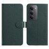 For Xiaomi Redmi 15 5G Case Wallet Stand Litchi Texture Genuine Cow Leather Flip Phone Cover