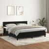 VidaXL Divan Bed and Mattress Black 160x200 Cm Velvet 3141433
