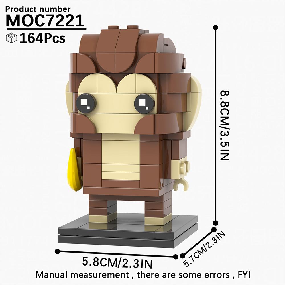 MOOXI Animal Series MOC Brick Panda Tiger Cat BrickHeaded Ser Model Adultes Building Block Kids Education Toys For Children Gift