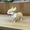 KNEW BUILT Cute Corgi Dog Model Mini Building Blocks Puzzle Toys for Children Adult Beginner Hughes Dachshund Pet Style Brick