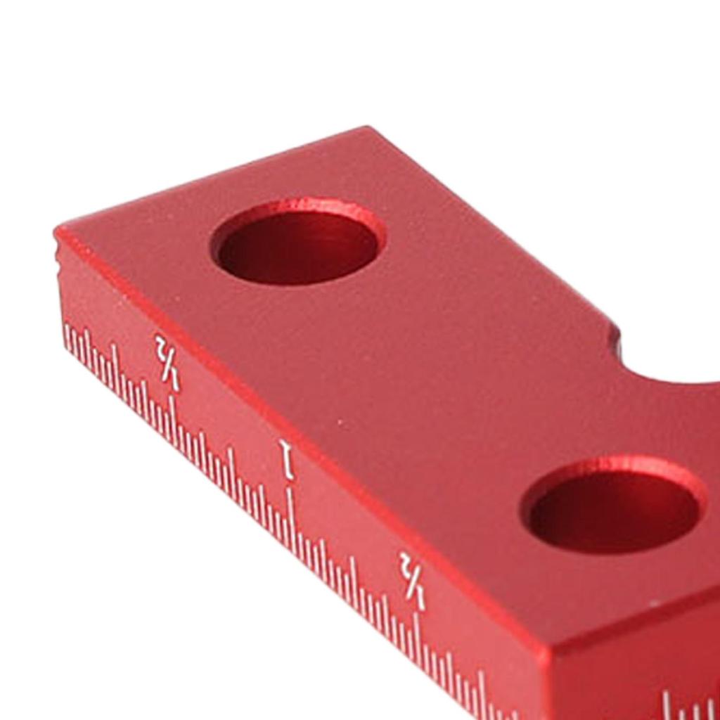 Small Square Center Finder Tool Aluminum Alloy 90 Degree Quick Measuring Square for Woodworking