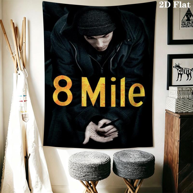 Eminem Wall Tapestry Aesthetic Wall Hanging Printed Fabric Blanket Decorative Tapestries for Bedroom Living Room Home Decor