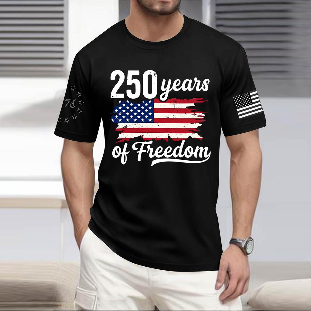 Men's Casual Round Neck Lightweight Short-Sleeve Top
