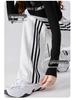 Women's High Waist Striped Wide Leg Pants - Slimming, Casual, Spring 2025