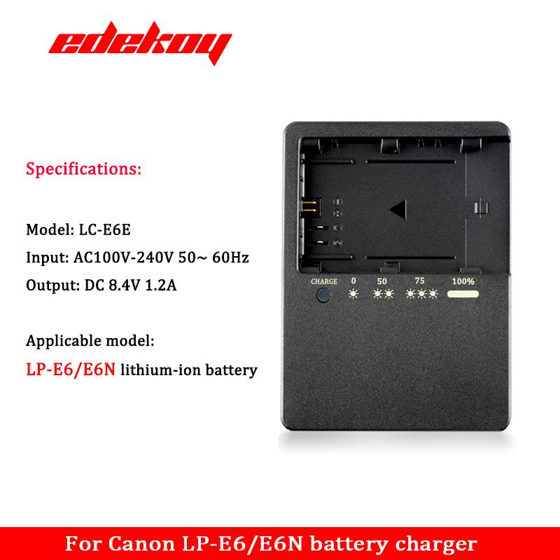 LC-E6 LP-E6N LP-E6NH Camera Battery Charger EU AU UK US Plug LC-E6E LCE6E LC-E6 For 70D 60D 7D 5D2 5D3 Mark II 5D MarkIII LP-E6