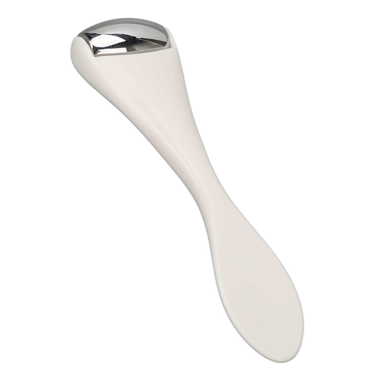 

Металлический ролик для лица из нержавеющей стали, белый, мини-роллер для глаз из металла, для снятия отечности и подтяжки кожи