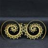 Indian Hoop Stainless Steel Mandala Openwork Flower Tribal Ethnic Earrings Bohemian Ornaments Earrings Women Jewelry E8954S01