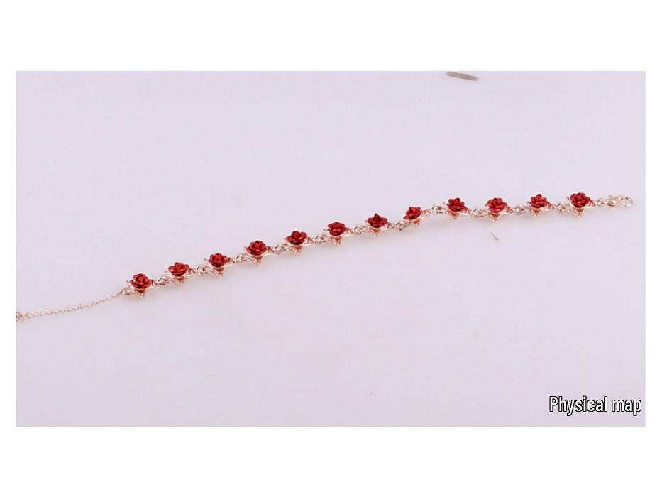 Rose Gold-Plated Women's Bracelet - European & American Simple Korean Design