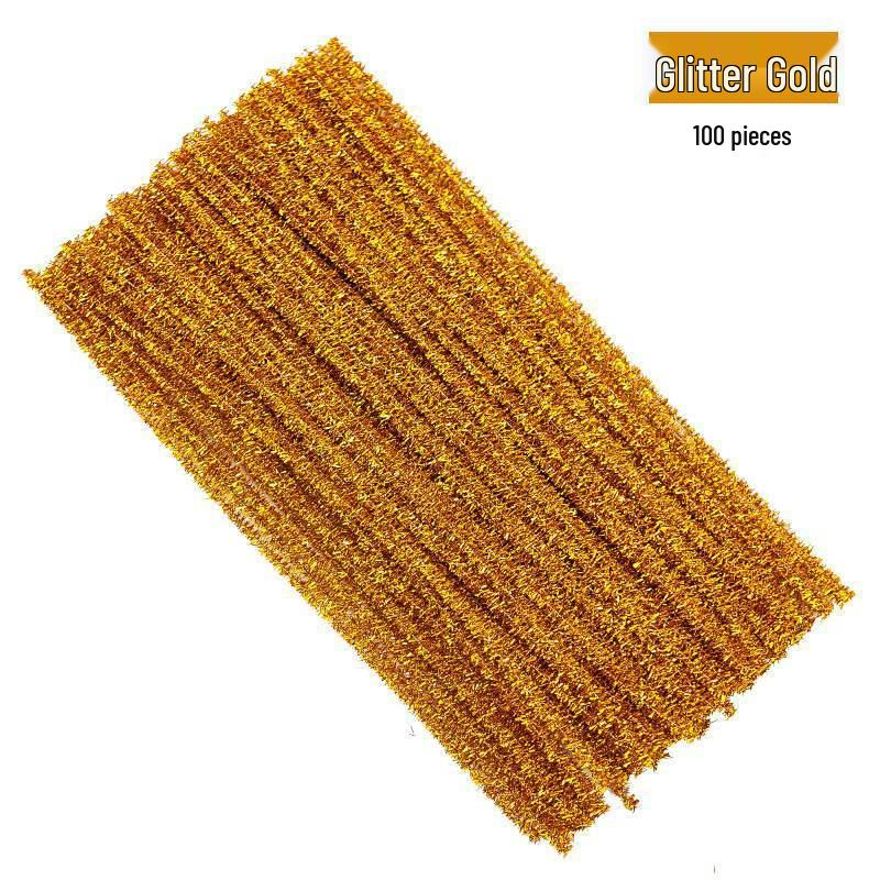 Encrypted Pipe Cleaners: Dense, Thickened 8mm White Strips with Mixed Colors for Handmade DIY Bouquets