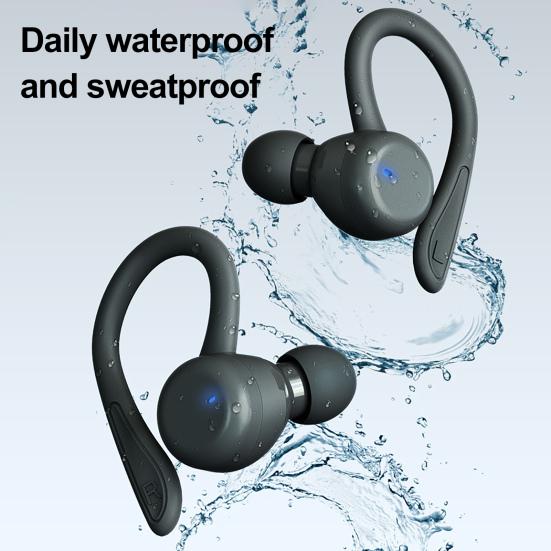 Bluetooth-compatible Earphones Ear Control IPX6 Waterproof Hook Touch Wireless Earbuds Sports Headset