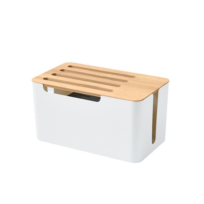 Golden Cat Power Strip & Cable Organizer Box