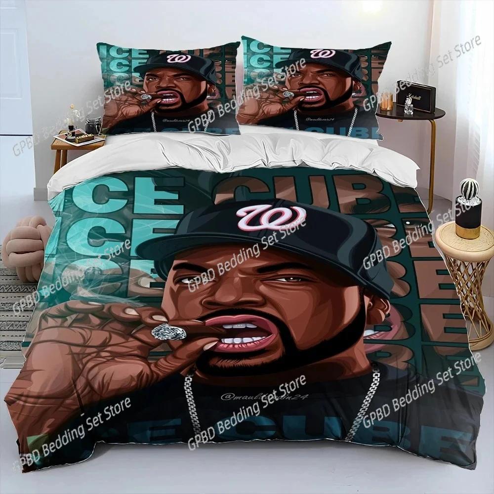 Set Biancheria da Letto Hip Hop Art Rapper Leggenda Stella Camera da Letto Morbido Copriletto Moderno Copripiumino Confortevole Coperta Trapuntata E Federa
