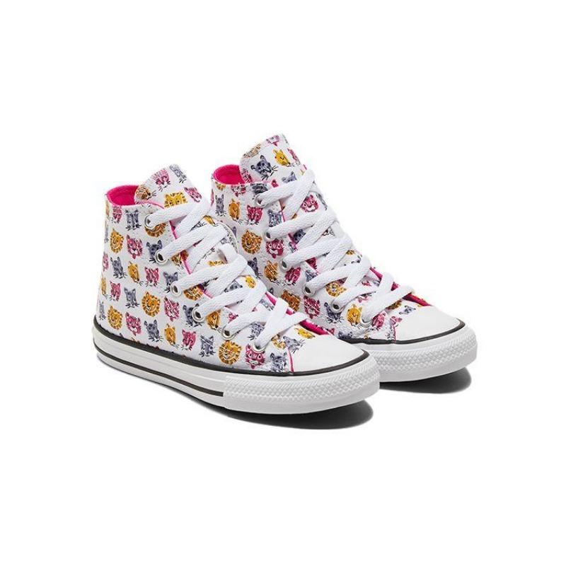 Converse Chuck Taylor All Star Teen High Canvas Shoes Comfort Versatile Wear-resistant Multi Colors 671706C