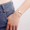 Europe, America, Fashion Aircraft Chain Exaggerated Geometric Imitation Pearl Bracelet Women, Retro Style Design Sense Niche