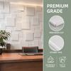 3D PVC Wall Panel White Wall Decorative Pannel Durable Wall Paper  Hotel Restaurant