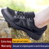 Men's Ultra-Light Black Training Shoes - Breathable, Summer-Ready for Outdoor Hiking and Running