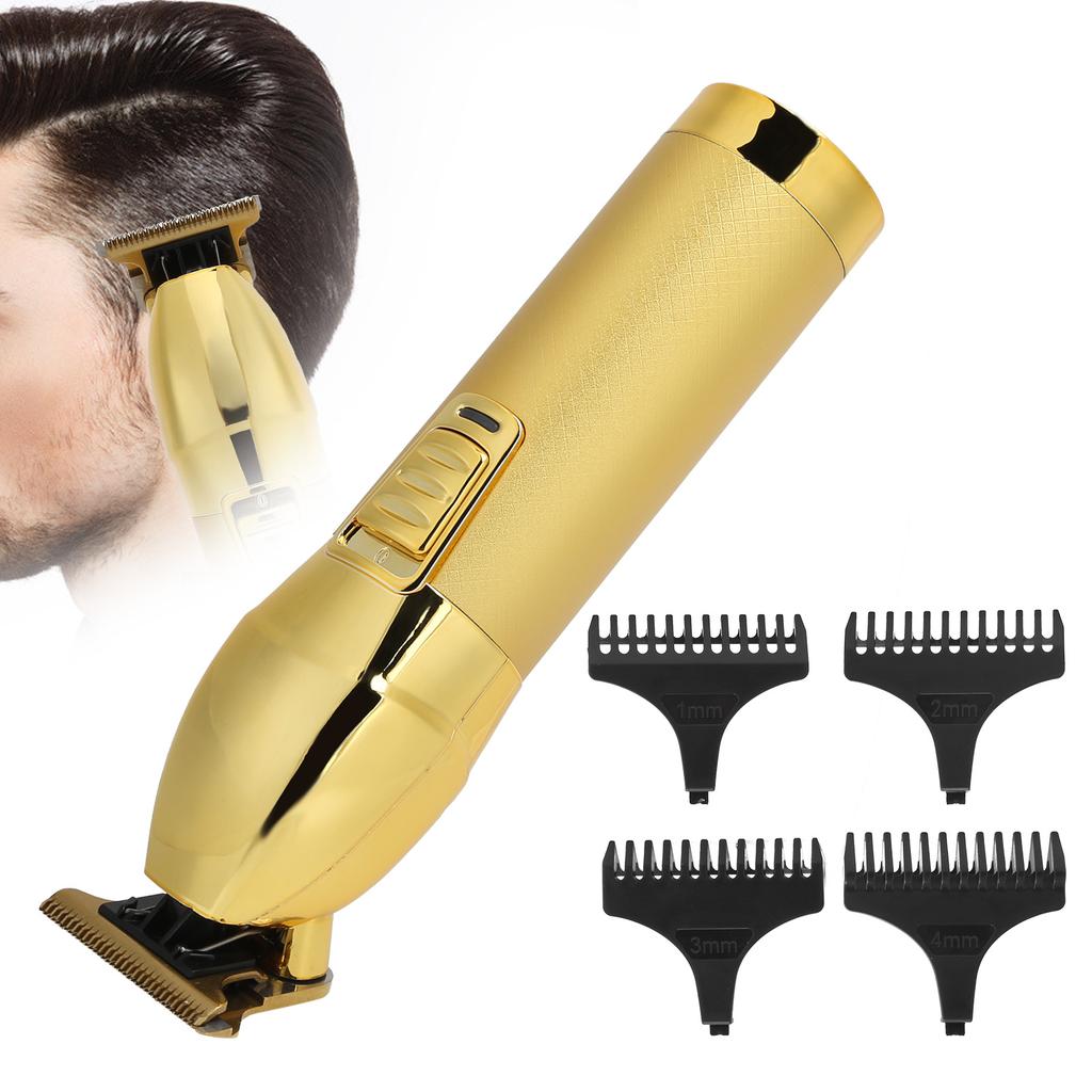 Ölkopf Elektrische Haarschneidemaschine USB Wiederaufladbarer Haartrimmer Haarschneidemaschine Gold
