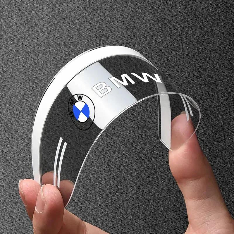 2Pc PVC Car Rearview Rain Eyebrow Transparent Stickers For BMW E34 E46 E39 E38 E90 E60 E36 F30 F30 F10 E92 E38 E91 G30 G38 M3 M5