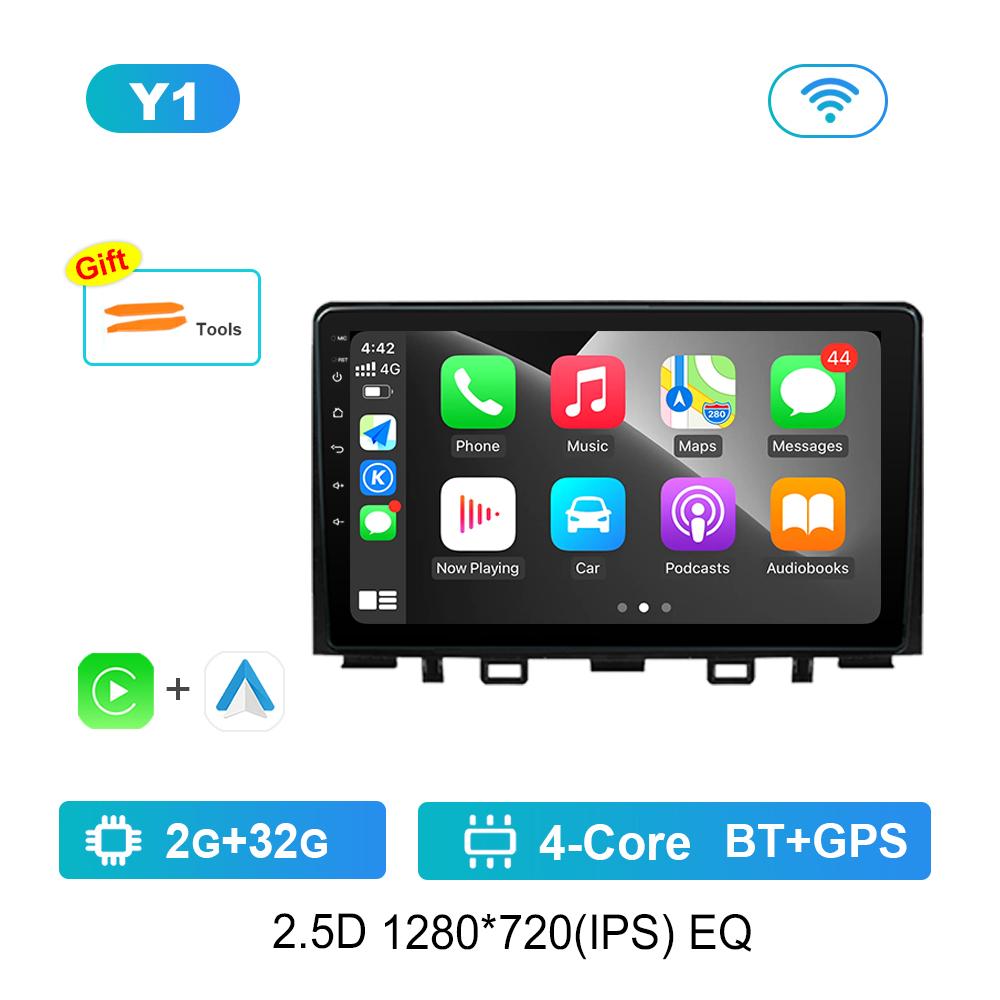 

GPS Navigation Android Car Radio Multimedia Video Player for Kia RIO YB KX Cross Stonic 2016 - 2020 Bluetooth IPS Screen 4G WiFi