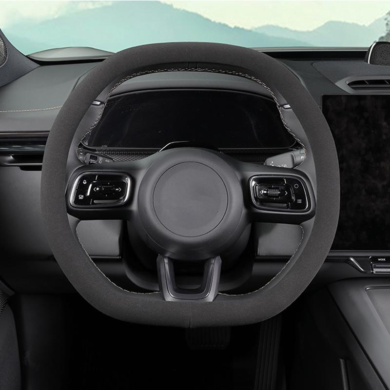 For ZEEKR 7X 2025+ Steering Wheel Cover Non-slip Black Soft All-Season Use Upgrade Interior Car Accessories 1pcs