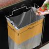 Estante para basura de cocina, soporte para bolsas de basura para puertas de armarios, soporte para almacenamiento de basura en armarios