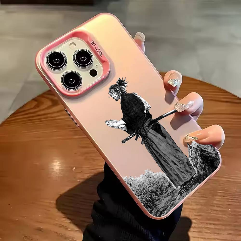 Vagabond M-Miyamoto Musashis Phone Case For iPhone 17 16 15 14 13 12 11 Pro Max Plus Silver candy Matte Cover
