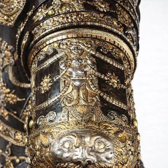 Medieval Parade Armor of Alessandro Farnese Full Body Steel Brass Armor Suit Renaissance Armor Gift