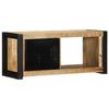 VidaXL TV Stand 80x30x35 Cm Solid Raw Mango Wood, TV Bench, Hi-fi Unit, Entertainment Center, TV Buffet, Furniture 4013595
