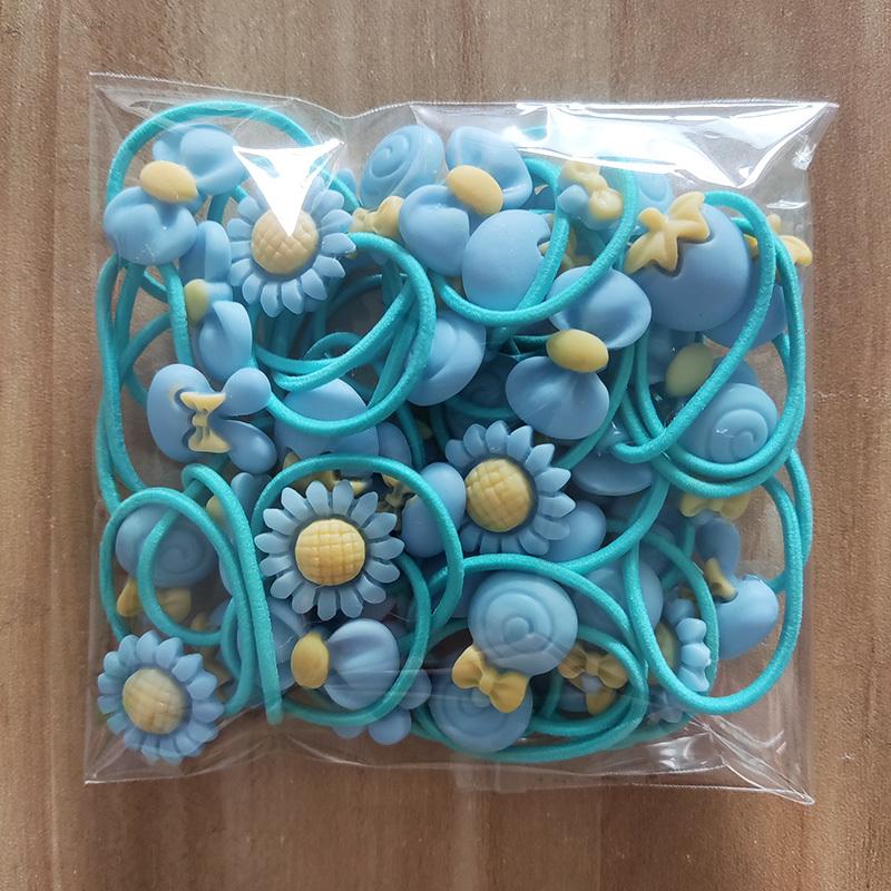 20PCS Children Hair Ties Headdress Not Hurt Scrunchies Girls Elastic Hair Band Kids Hair Rope Rubber Band Set Hair Accessories