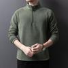 Men's Autumn Loose Fit Half-Zip Sherpa Fleece Pullover Sweatshirt