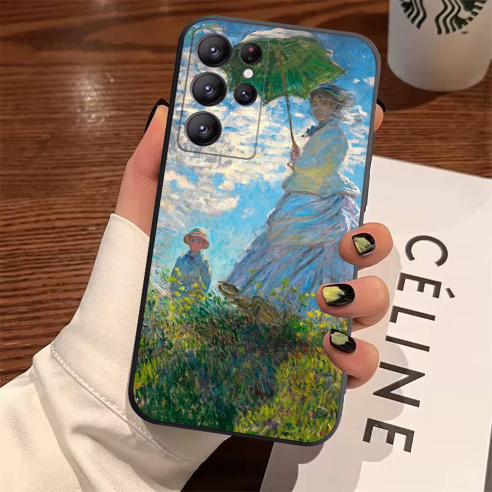 

Claude Monet Impressionism Painter Case For Samsung Galaxy Case S25 S23 S22 S21 S30 S20 S10 Ultra Plus FE TPU Soft Cover Samsung S22Plus 5G